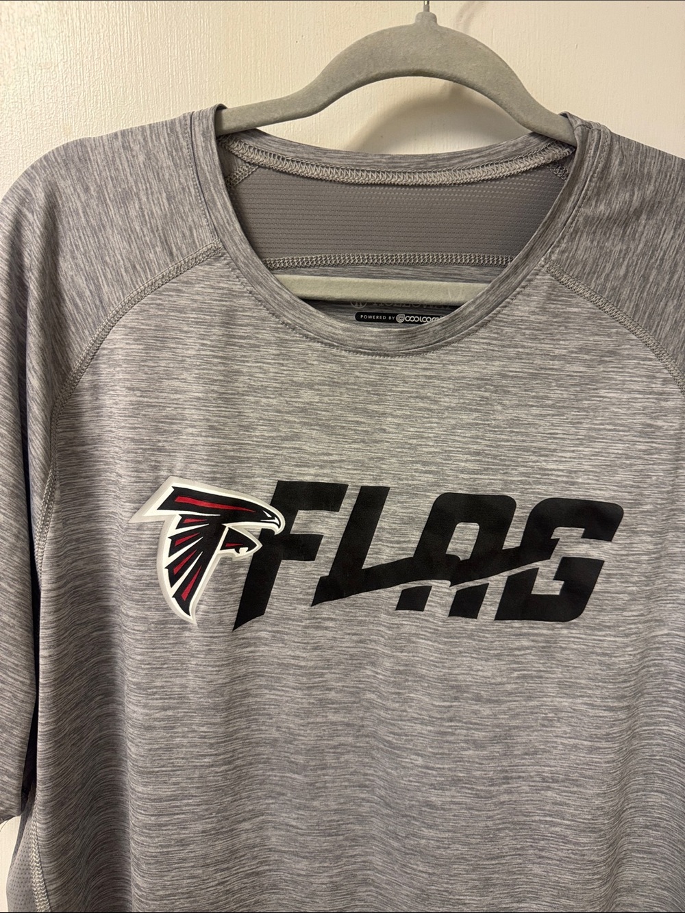 Holloway Gray Atlanta Falcons short Sleeve Performance Shirt